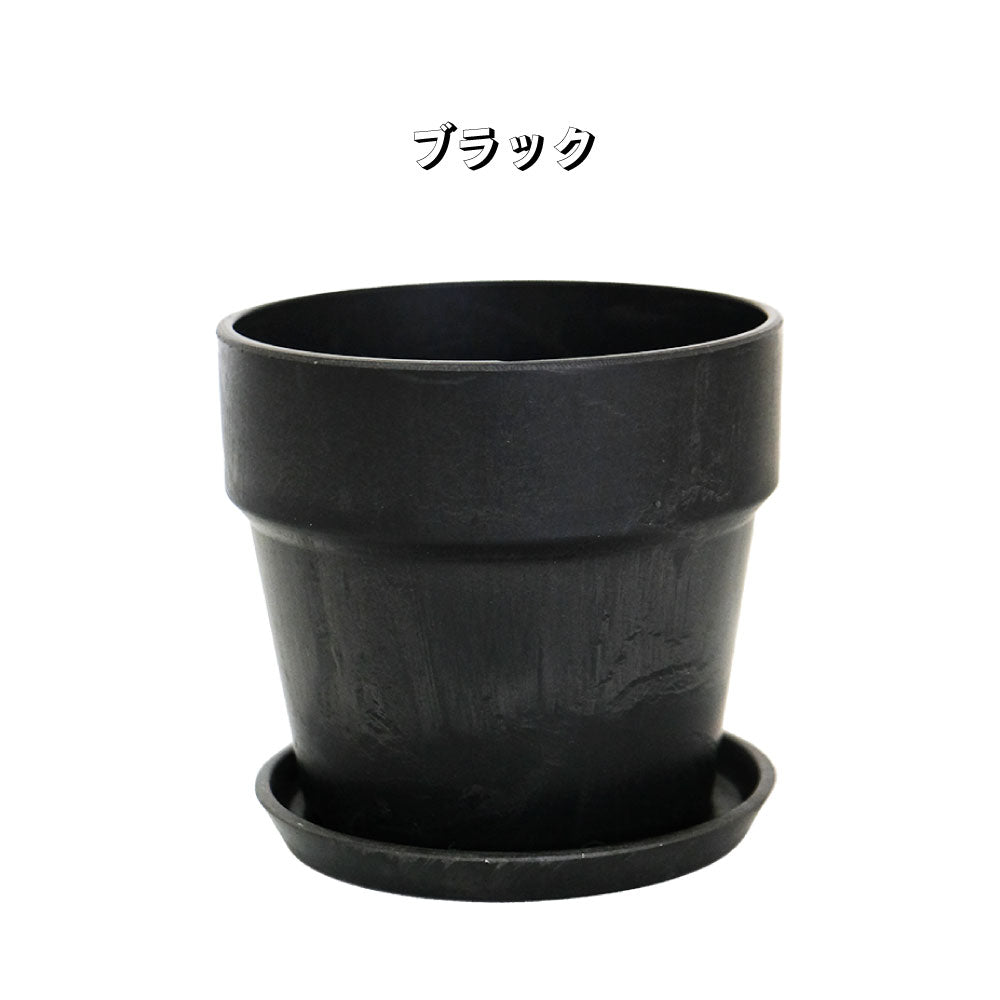 植木鉢 おしゃれ 軽い プラ鉢 ソリッド10 受皿付 3号鉢 プラスチック カラフル プランター 鉢径10cm 高さ9.5cm プランツポット かわいい