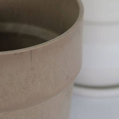 植木鉢 おしゃれ 軽い プラ鉢 ソリッド18受皿付 プラスチックカラフル 6号鉢 プランター 底穴あり径19.5cm 高さ18cm