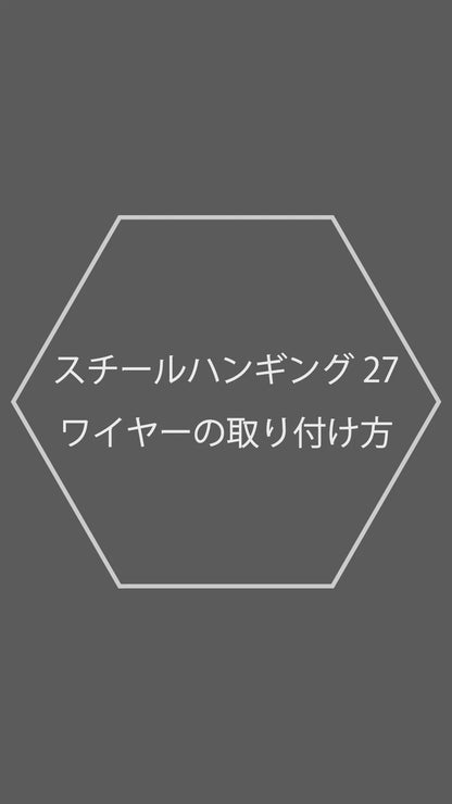 スチールハンギング27 植木鉢 おしゃれ ハンキング 吊り下げ 鉢カバー ５寸浅プラ鉢対応