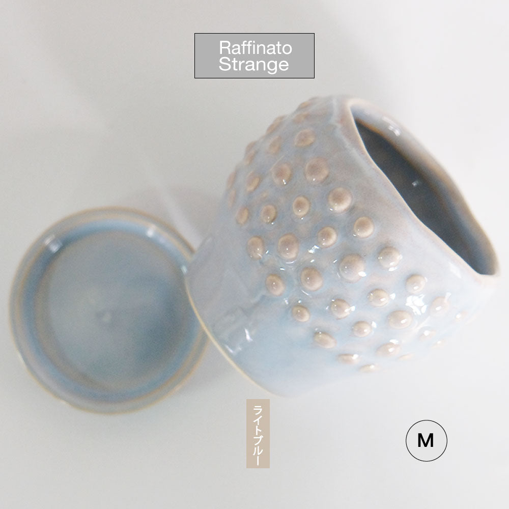 陶器鉢 Raffinato Stange 【S径8cm 高7cm/L径13.5cm 高11cm】 受皿付 底穴あり セラミック鉢 トロンコ tronco