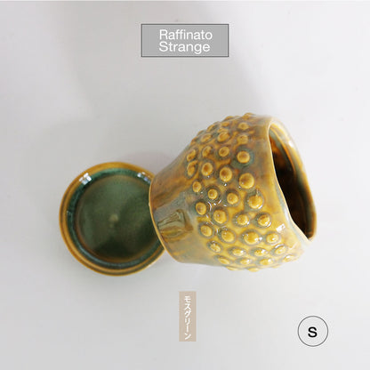 陶器鉢 Raffinato Stange 【S径8cm 高7cm/L径13.5cm 高11cm】 受皿付 底穴あり セラミック鉢 トロンコ tronco
