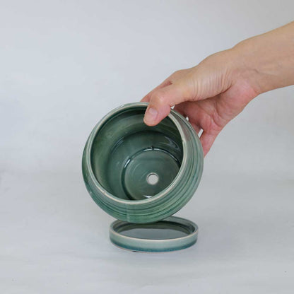植木鉢おしゃれ rafinato Narrow 12 受皿付 径12cm 高11cm 底穴あり