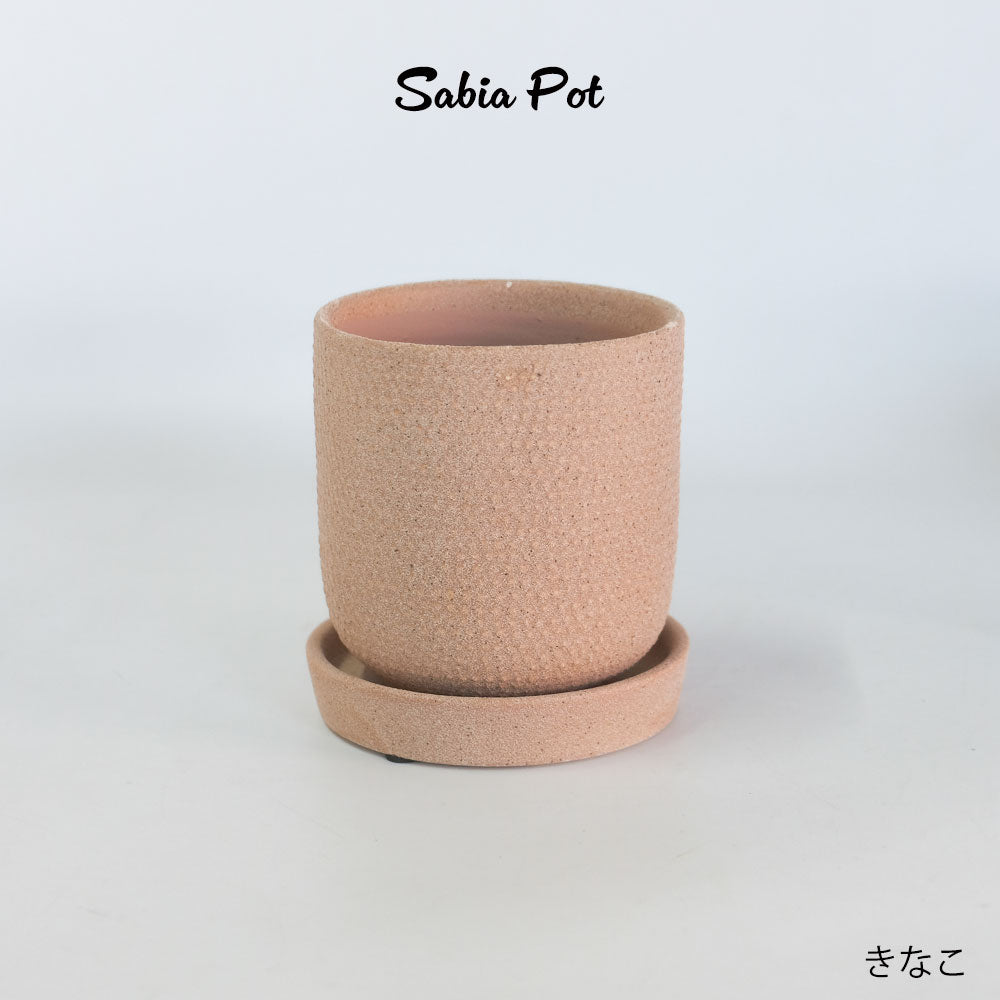 陶器鉢 おしゃれ sabia pot  底穴あり セラミック鉢 径10.5cm 高11cm