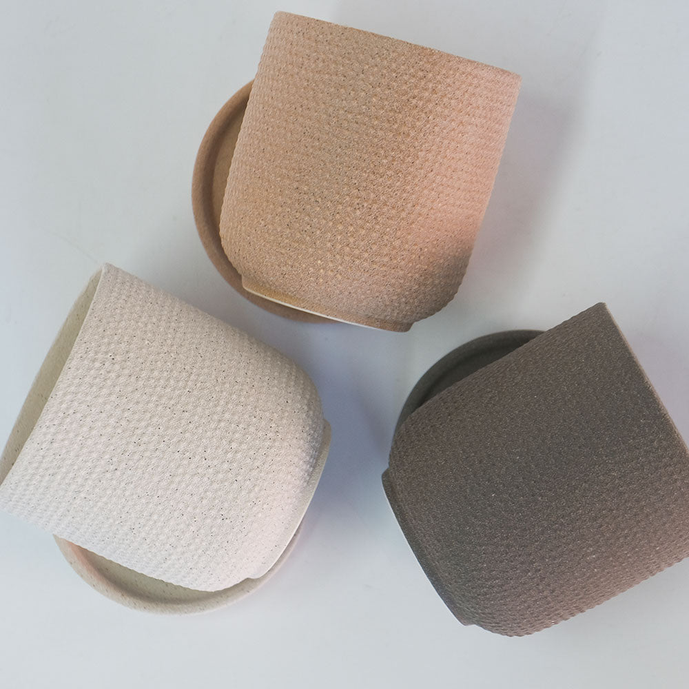 陶器鉢 おしゃれ sabia pot  底穴あり セラミック鉢 径10.5cm 高11cm
