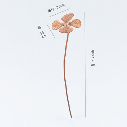 切り花を長持ちさせる 銅のフラワーライフスティック ウォータークローバー ウォーターポピー 切り花 抗菌 殺菌 長持ち COPPER shesay