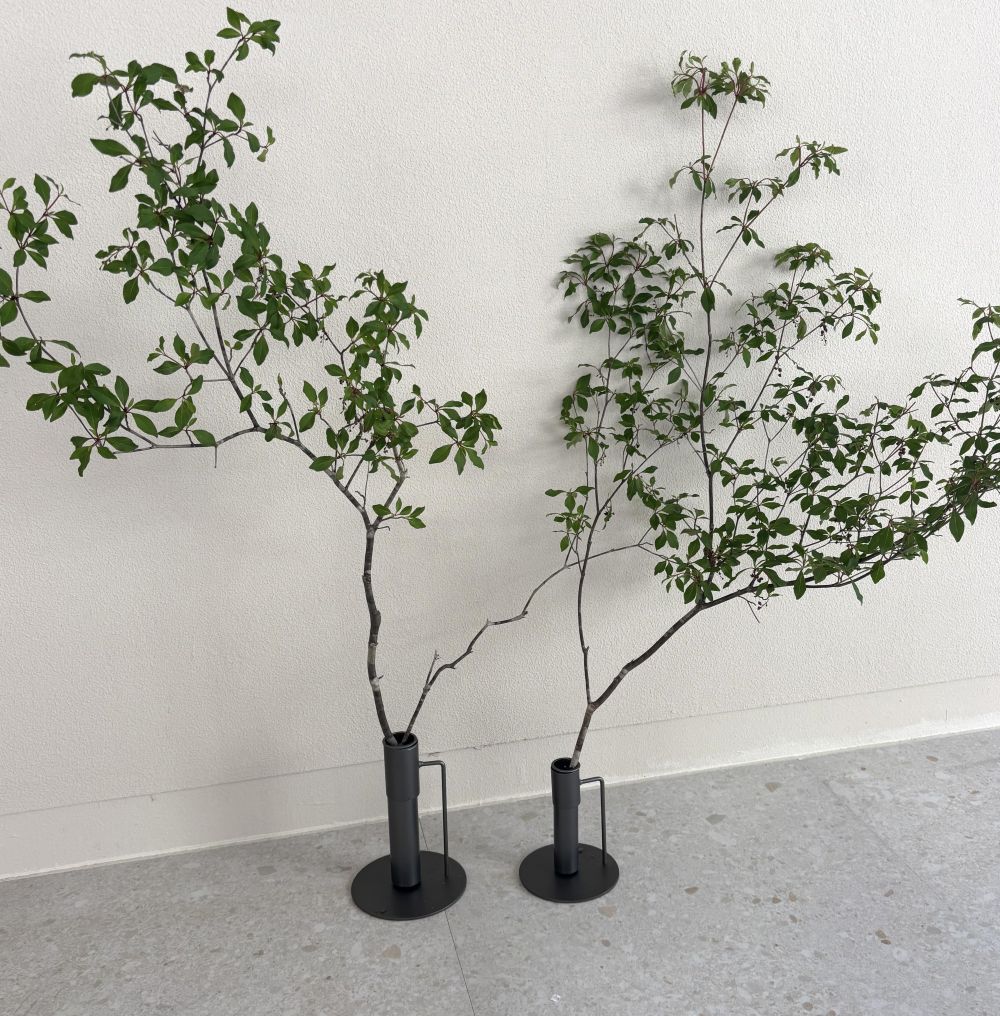 枝物用フラワーベース アイアンスタンド（2サイズ）花瓶 花器 志成 shesay