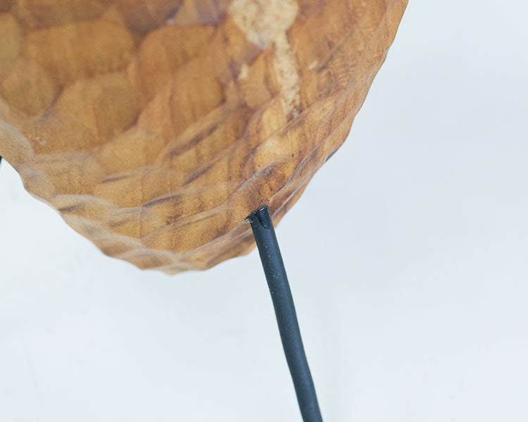 3lgs teak pot チークポット stem おしゃれ 鉢カバー 木製 アイアン