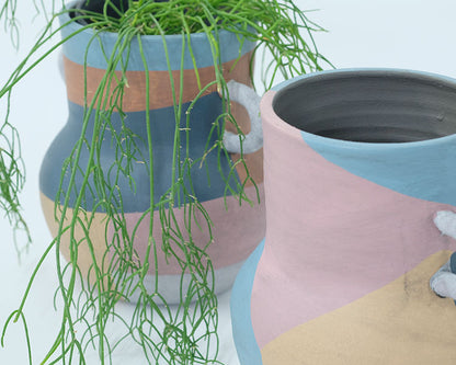 abstract jar 16 懸崖3号鉢用 プリミティブ テラコッタ かわいい stem
