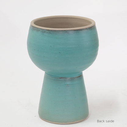 abstract blue pot 黒ポリポット用 プリミティブ テラコッタ かわいい stem