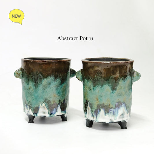 アブストラクトポット11 鉢カバー  おしゃれ  シック テラコッタ 黒ポット用 底穴なし stem