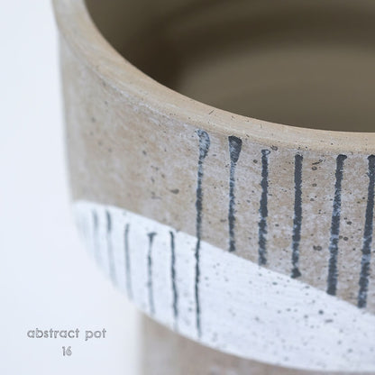 abstract pot 16 懸崖3.5号鉢用 プリミティブ テラコッタ かわいい stem