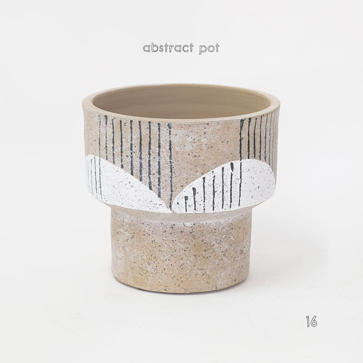 abstract pot 16 懸崖3.5号鉢用 プリミティブ テラコッタ かわいい stem