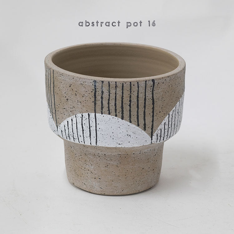 abstract pot 16 懸崖3.5号鉢用 プリミティブ テラコッタ かわいい stem