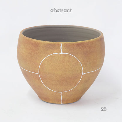 植木鉢 おしゃれabstract pot 23 懸崖5号鉢用 テラコッタ 底穴なし かわいい stem