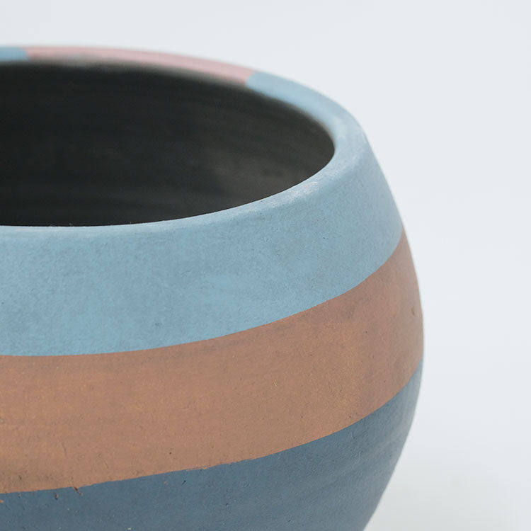 abstract round pot 懸崖4号鉢用 プリミティブ テラコッタ かわいい stem