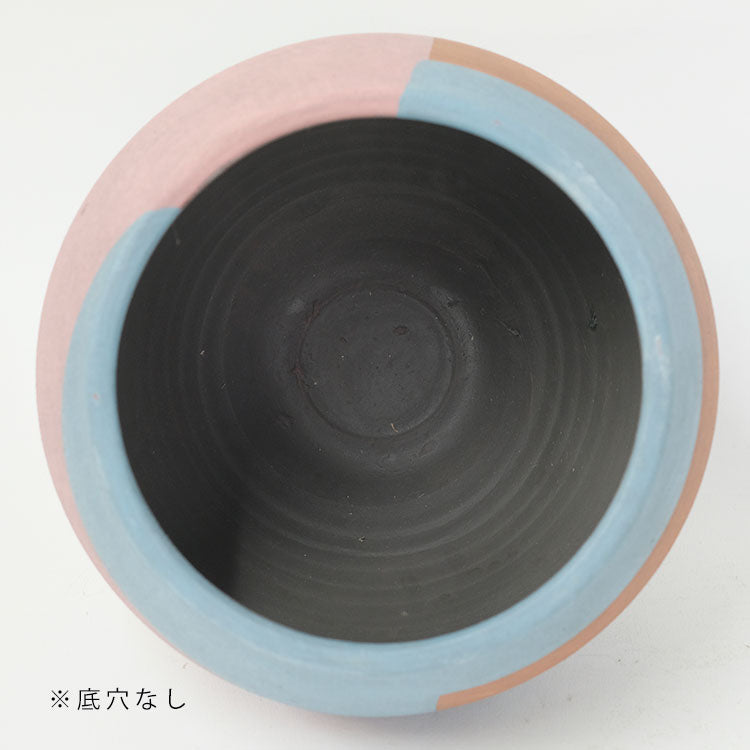 abstract round pot 懸崖4号鉢用 プリミティブ テラコッタ かわいい stem