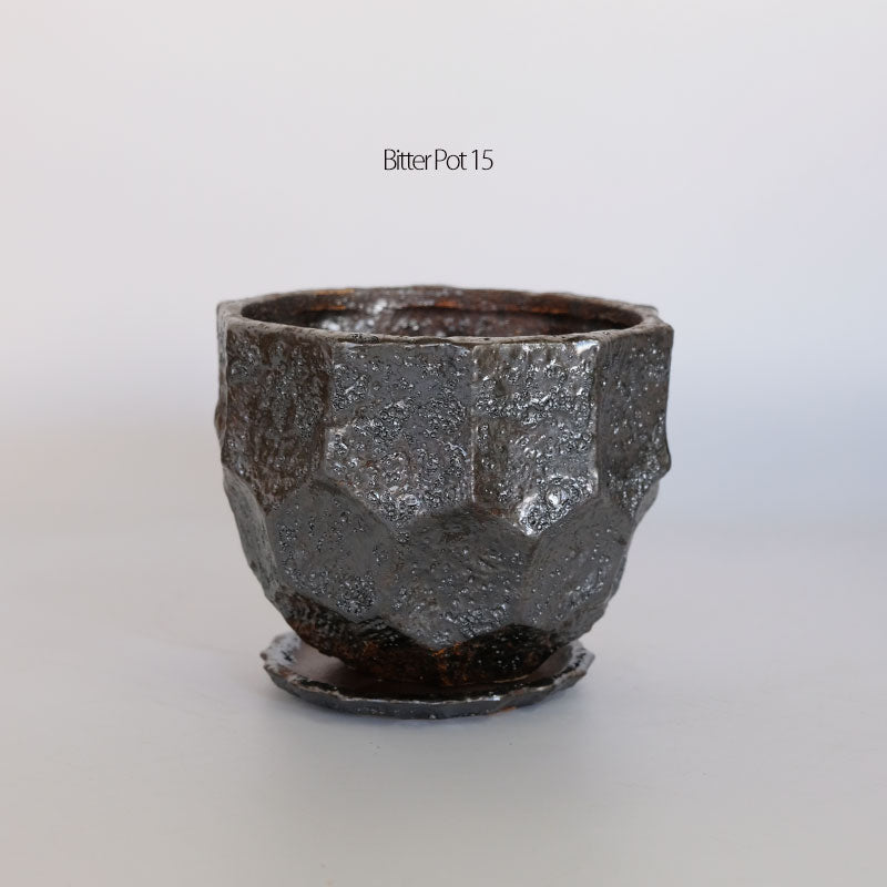 植木鉢 おしゃれ 陶器鉢 Bitter pot15 セラミック stem 植木鉢 ストーンウェア 径15cm 高12cm 底穴あり