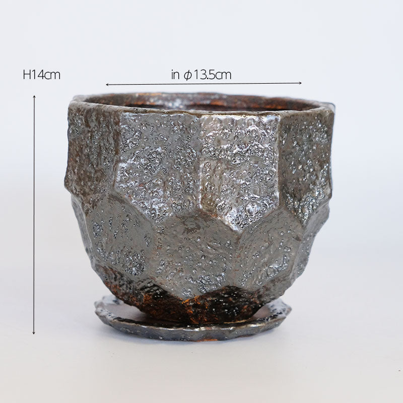 植木鉢 おしゃれ 陶器鉢 Bitter pot15 セラミック stem 植木鉢 ストーンウェア 径15cm 高12cm 底穴あり