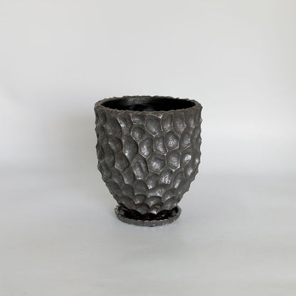 植木鉢  bitter long pot 陶器 おしゃれ 径18cm 高20cm 底穴あり