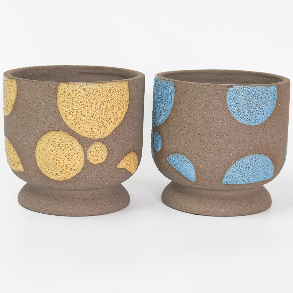 植木鉢 Coffee Clay Pot 陶器 おしゃれ ポップ 鉢カバー 懸崖４号鉢用 径18cm 高さ17cm 底穴なし