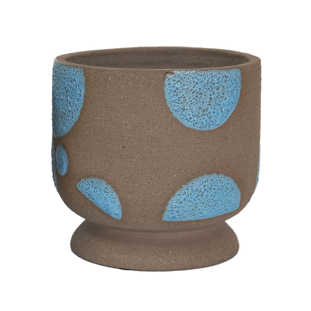 植木鉢 Coffee Clay Pot 陶器 おしゃれ ポップ 鉢カバー 懸崖４号鉢用 径18cm 高さ17cm 底穴なし