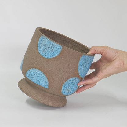 植木鉢 Coffee Clay Pot 陶器 おしゃれ ポップ 鉢カバー 懸崖４号鉢用 径18cm 高さ17cm 底穴なし