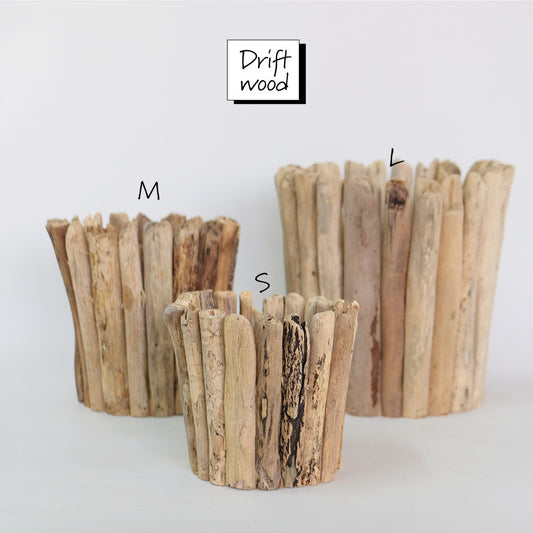 おしゃれ 鉢カバードリフトポットstem 鉢  多肉 サボテン 流木 天然素材