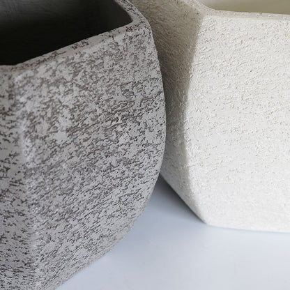 植木鉢 おしゃれ 大型 Eco Stone ポットヘキサゴン 鉢カバー stem 懸崖8号鉢用