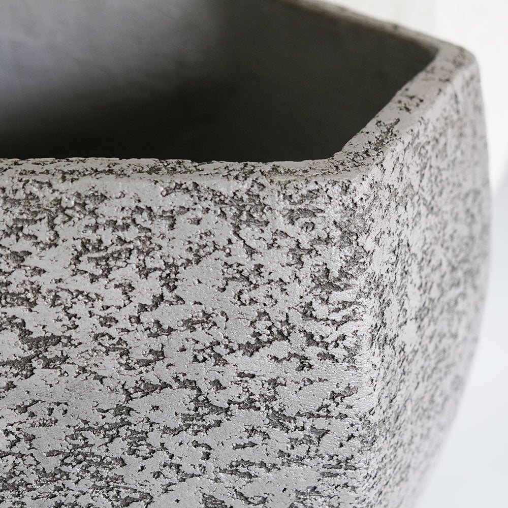 植木鉢 おしゃれ 大型 Eco Stone ポットヘキサゴン 鉢カバー stem 懸崖8号鉢用