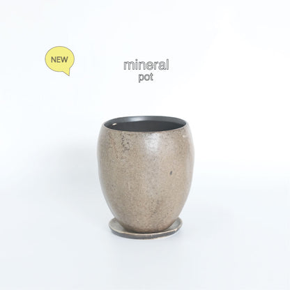 植木鉢 おしゃれ 陶器鉢 ミネラルポット10 セラミック stem 径10cm 高13cm 底穴あり