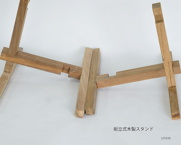ウッドポットスタンド　rectangle フラワースタンド 鉢台 stem 木製 鉢付き 植木鉢スタンド