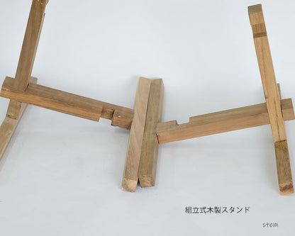 ウッドポットスタンド　rectangle フラワースタンド 鉢台 stem 木製 鉢付き 植木鉢スタンド