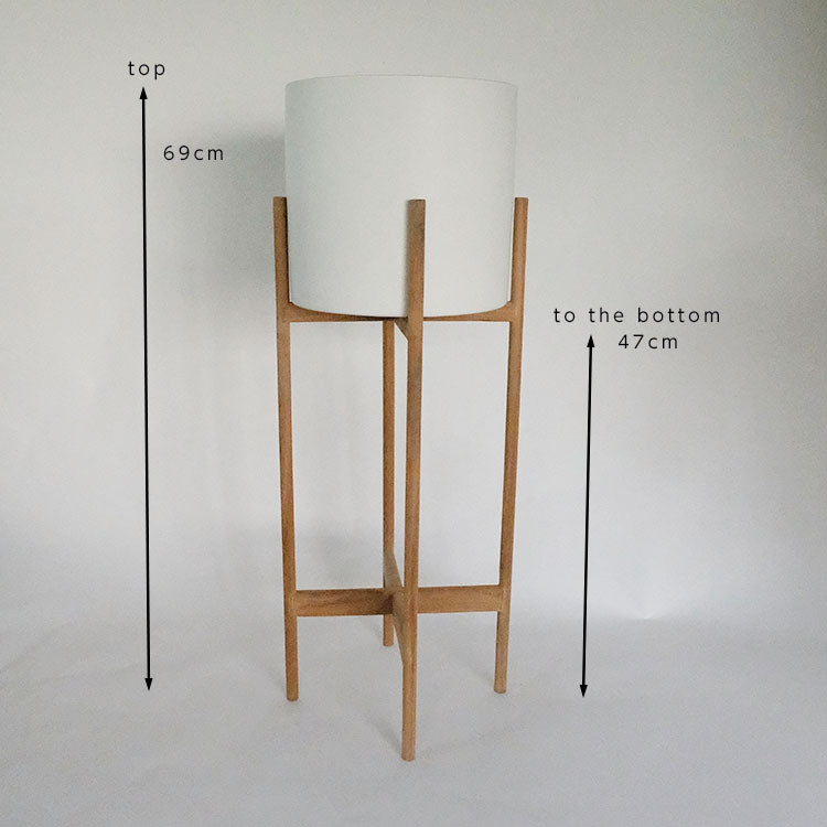 送料無料 WOOD POT STAND tall　ポットスタンド フラワースタンド 鉢台 stem 木製 鉢付き 植木鉢スタンド