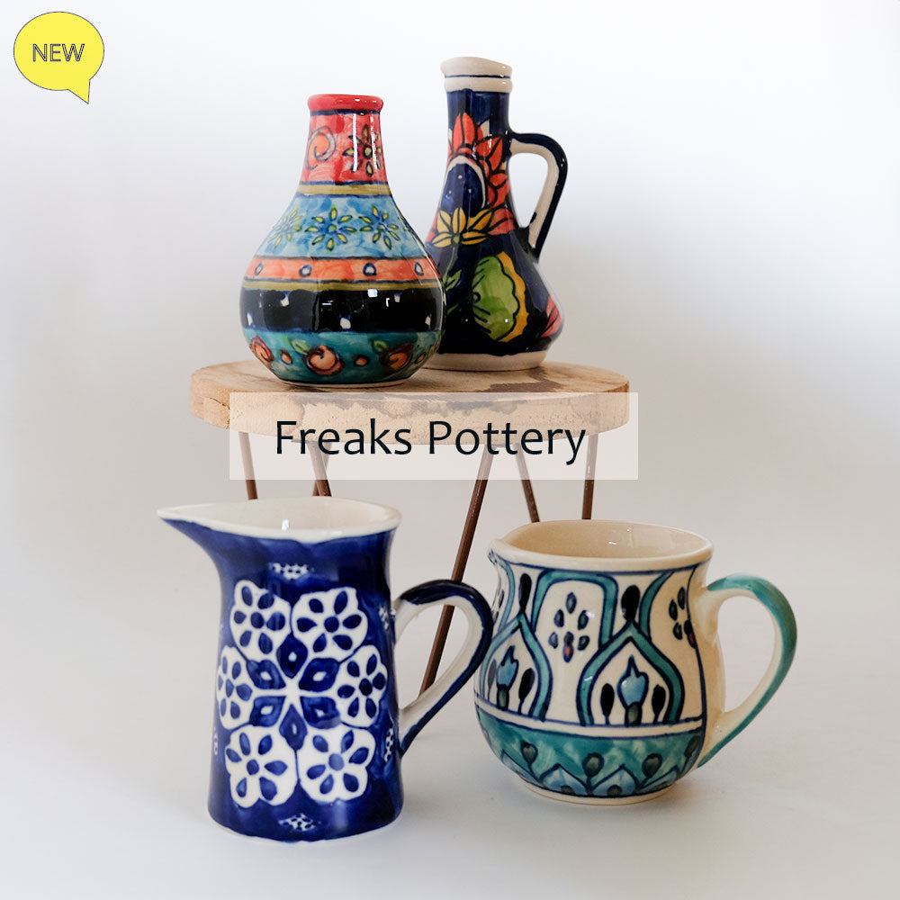 花瓶 おしゃれ インド製 ハンドメイド アート 陶器 | Freaks Pottery TRONCO トロンコ