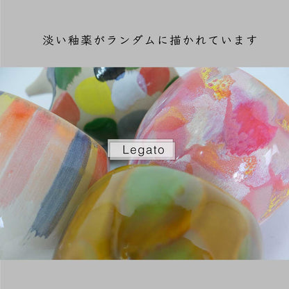 Legato 底穴有り 陶器 植木鉢 おしゃれ ペイント ４つ脚 径13.8cm 高13.8cm ピンク ゴールド ブラウントロンコ tronco