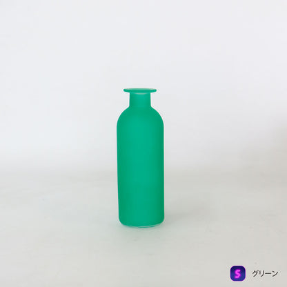 花瓶 おしゃれ フラワーベース Radiance Frosted Neon ネオンカラー 黄色 ピンク オレンジ ブルー一輪挿し ポップ  軽量 ガラス 平成レトロ | TRONCO