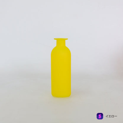 花瓶 おしゃれ フラワーベース Radiance Frosted Neon ネオンカラー 黄色 ピンク オレンジ ブルー一輪挿し ポップ  軽量 ガラス 平成レトロ | TRONCO