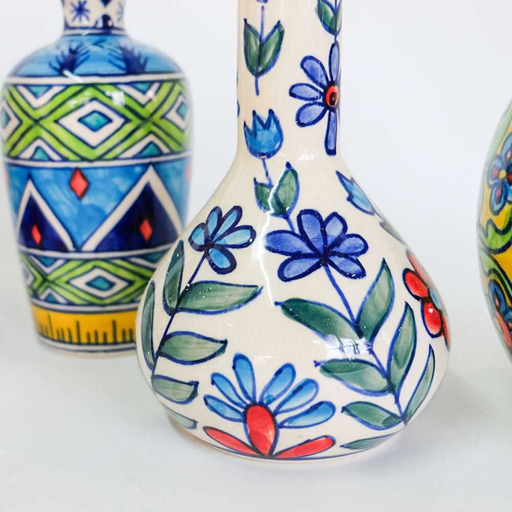 花瓶 おしゃれ インド製 ハンドメイド アート 陶器 | Freaks Pottery TRONCO トロンコ