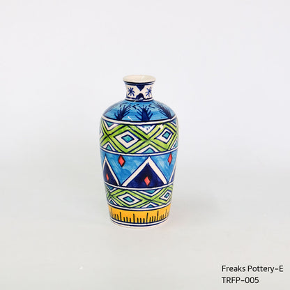 花瓶 おしゃれ インド製 ハンドメイド アート 陶器 | Freaks Pottery TRONCO トロンコ