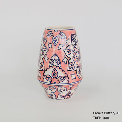 花瓶 おしゃれ インド製 ハンドメイド アート 陶器 | Freaks Pottery TRONCO トロンコ