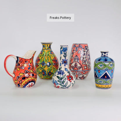 花瓶 おしゃれ インド製 ハンドメイド アート 陶器 | Freaks Pottery TRONCO トロンコ