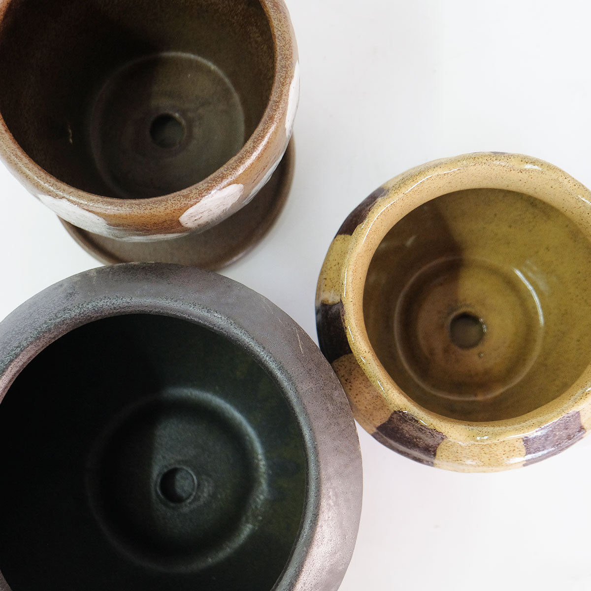 植木鉢 おしゃれ 手書き風 クラフト感 アート Motora 受皿付 径14.5-19.5cm 高12-15cm 底穴あり セメントポット トロンコ tronco