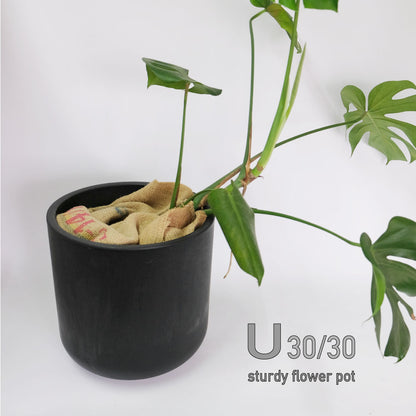 【送料無料】鉢カバー シティモール U型30 頑丈 樹脂製 10号鉢対応 30cm 高30cm プラスチック 鉢 植 10号 プラスチック黒 グレー 白 植木鉢 大型