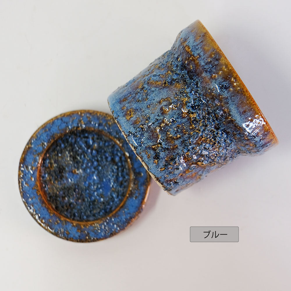 植木鉢 おしゃれ GRIT POT & SAUCER 陶器鉢 受皿付 アースカラー  ビンテージ風 YARD 12cm 15cm 4号 5号